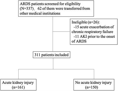 Clinical characteristics of new-onset acute kidney injury in patients with established acute respiratory distress syndrome: A prospective single-center post hoc observational study